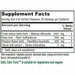 Vitanica Daily Calm Tonic 4 fl oz supplement facts label