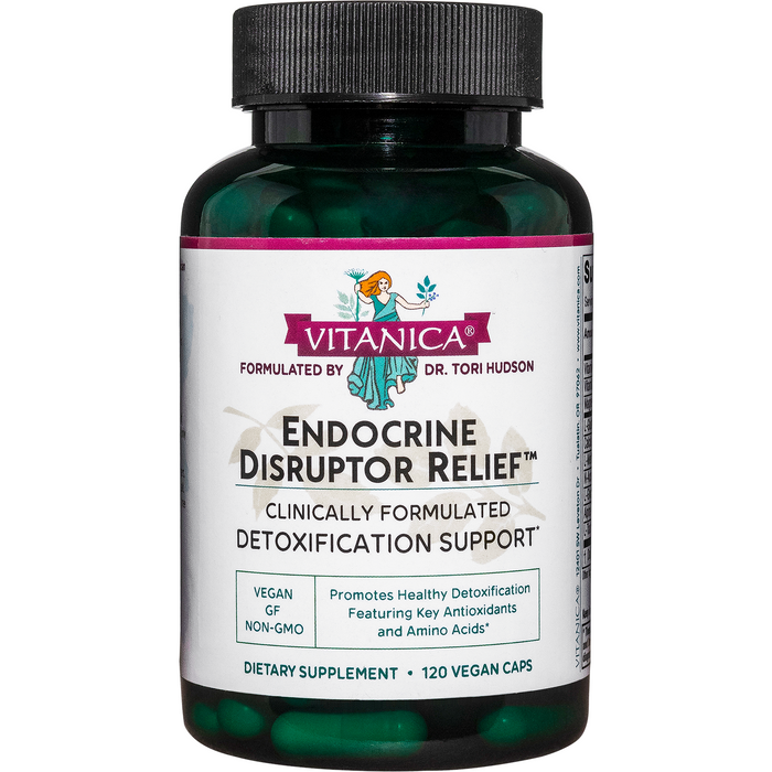 Vitanica Endocrine Disruptor Relief, 120 capsules, front of bottle
