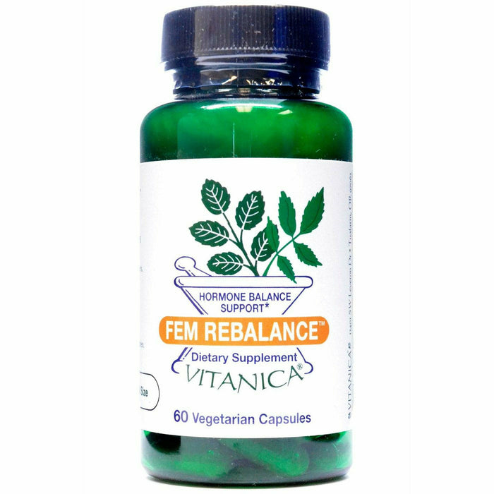 Vitanica Fem Rebalance, 60 capsules, front of bottle