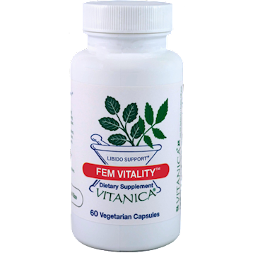 Vitanica FemVitality, 60 veg capsules, front of bottle