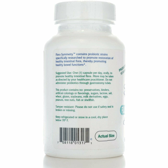 Vitanica Flora Symmetry 60 veg capsules side label