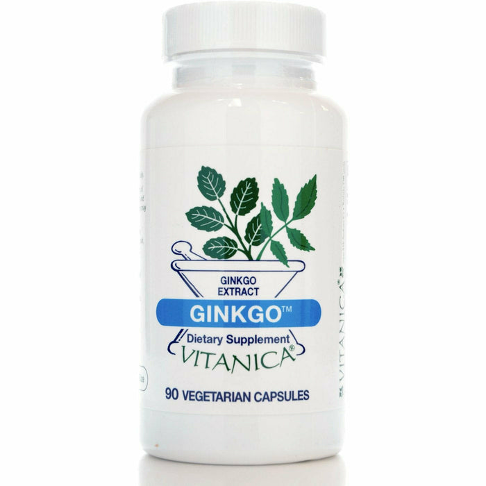 Vitanica Ginkgo, 90 capsules, front of bottle