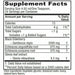 Vitanica Immune Tonic 4 fl oz supplement facts label