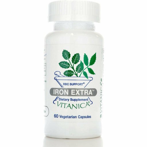 Vitanica Iron Extra, 60 capsules, front of bottle