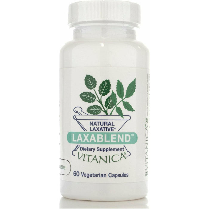 Vitanica LaxaBlend, 60 veg capsules, front of bottle