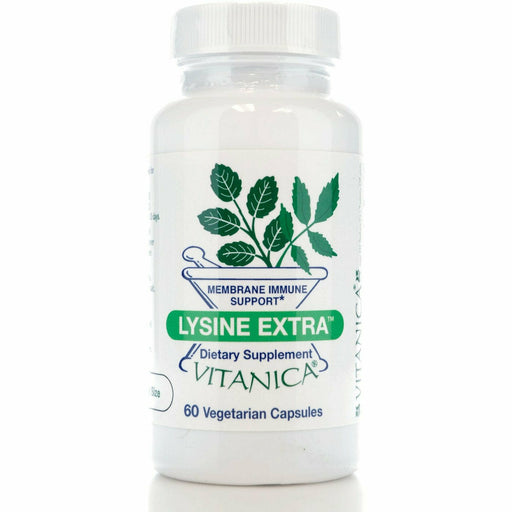 Vitanica Lysine Extra, 60 capsules, front of bottle