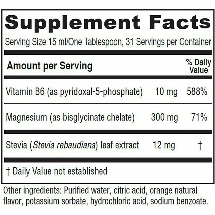 Vitanica Magnesium Tonic 16 fl oz supplement facts label