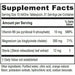 Vitanica Magnesium Tonic 16 fl oz supplement facts label
