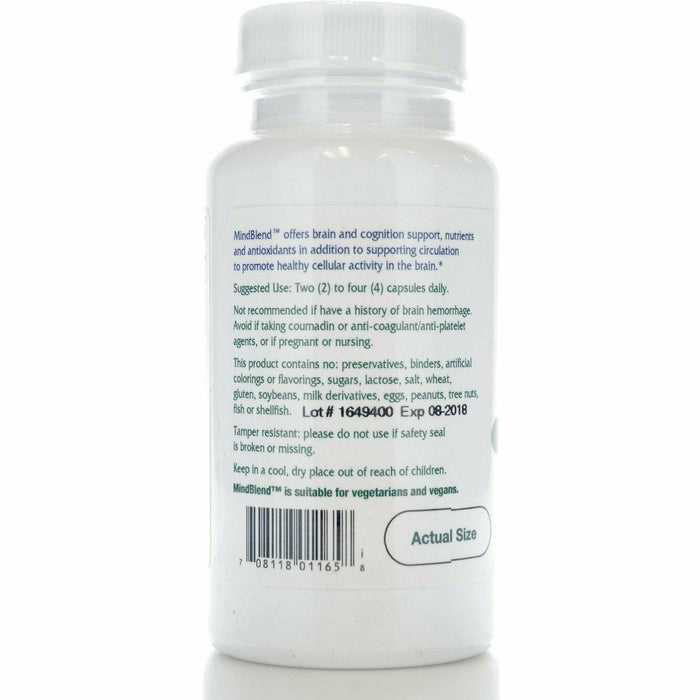 Vitanica MindBlend 60 capsules side label
