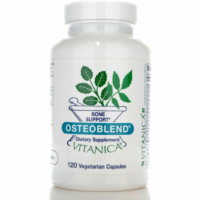 Vitanica OsteoBlend, 120 veg capsules, front of bottle