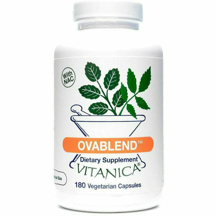 Vitanica Ovablend, 180 veg capsules, front of bottle