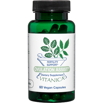 Vitanica Ovulation Assist, 60 veg capsules, front of bottle
