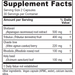 Vitanica Ovulation Assist 60 veg capsules supplement facts label