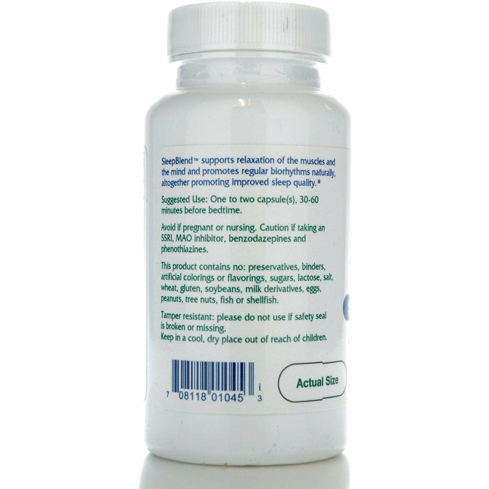 Vitanica SleepBlend 60 capsules side label