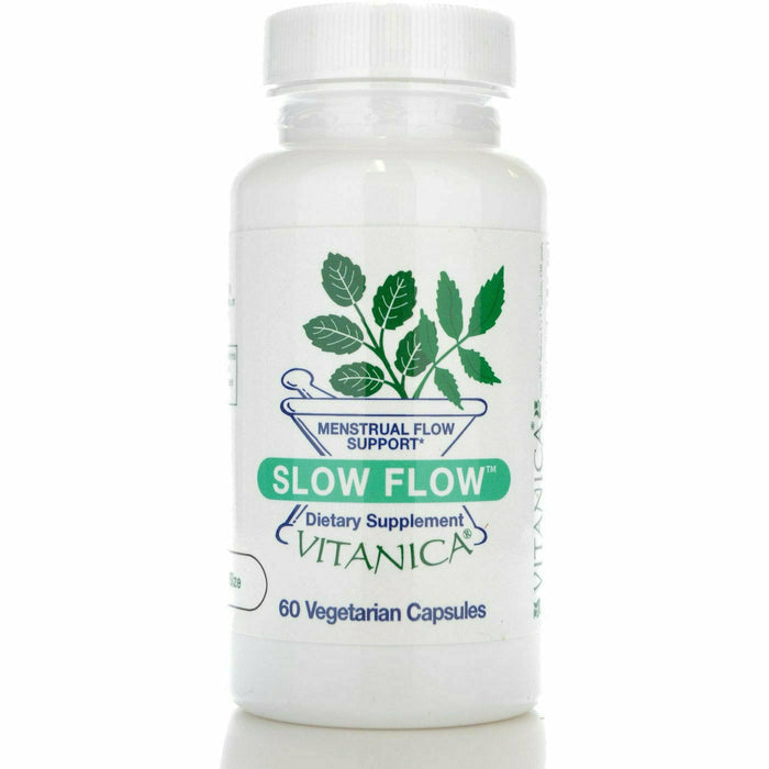 Vitanica Slow Flow, 60 capsules, front of bottle