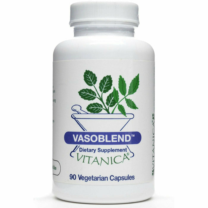 Vitanica VasoBlend, 90 veg capsules, front of bottle