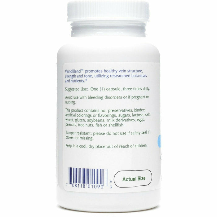 Vitanica VeinoBlend 90 capsules side label