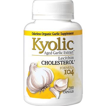 Wakunaga Kyolic Formula 104, 200 capsules, front of bottle