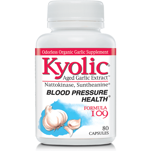 Wakunaga Kyolic Formula 109, 80 capsules, front of bottle