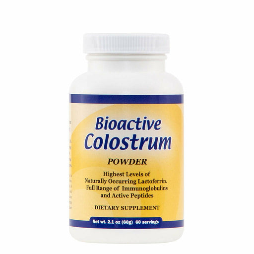 Well Wisdom Bioactive Colostrum Powder, 60 g, front of bottle