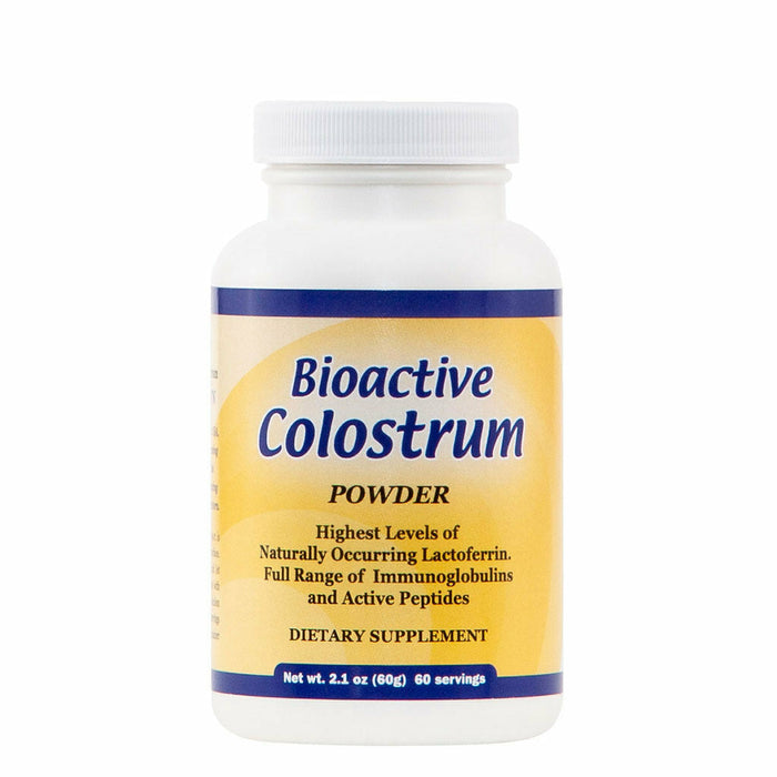Well Wisdom Bioactive Colostrum Powder, 60 g, front of bottle