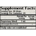 Wise Woman Herbals Ashwagandha (Withania somnifera) 2 fl oz supplement facts label