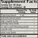 Wise Woman Herbals Bladder Tonic 4 fl oz supplement facts label