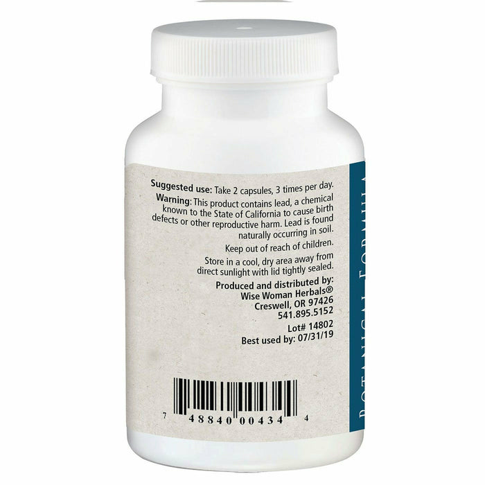 Wise Woman Herbals Bottoms Up Capsules 90 capsules suggested use label