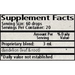 Wise Woman Herbals Dandelion (Taraxacum officinale) Whole Plant 2 fl oz supplement facts label