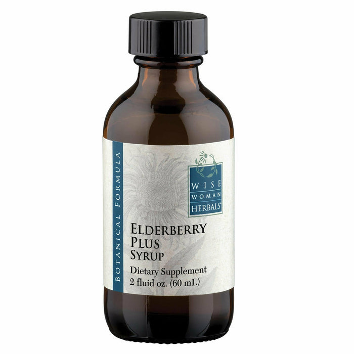 Wise Woman Herbals Elderberry Plus Syrup, 2 fl oz, front of bottle