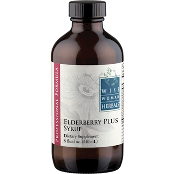 Wise Woman Herbals Elderberry Plus Syrup, 8 fl oz, front of bottle