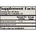 Wise Woman Herbals Elecampane (Inula helenium) 2 fl oz supplement facts label