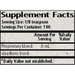Wise Woman Herbals Eleuthero Solid Extract 2 fl oz supplement facts label