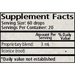 Wise Woman Herbals Glycyrrhiza Glycerite 2 fl oz supplement facts label