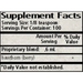 Wise Woman Herbals Hawthorn Botanical Syrup 2 fl oz supplement facts label