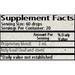 Wise Woman Herbals Holy Basil (Ocimum spp.) 2 fl oz supplement facts label