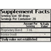 Wise Woman Herbals Licorice (Glycyrrhiza glabra) 2 fl oz supplement facts label