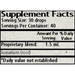 Wise Woman Herbals Lomatium (Lomatium dissectum) 2 fl oz supplement facts label