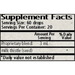 Wise Woman Herbals Milk Thistle (Silybum marianum) 2 fl oz supplement facts label