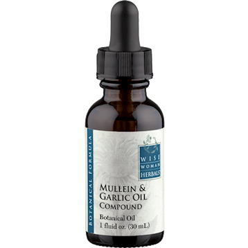 Wise Woman Herbals Mullein & Garlic Oil Compound, 1 fl oz, front of bottle