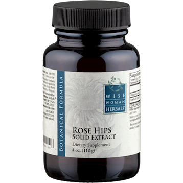 Wise Woman Herbals Rose Hips Solid Extract, 4 fl oz, front of jar