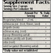 Wise Woman Herbals Throat Mist 1 fl oz supplement facts label