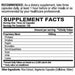 World Nutrition Vitalzym Systemic Enzymes 90 vegetarian capsules supplement facts label
