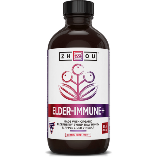 ZHOU Nutrition Elderberry Syrup, 8 fl oz, front of bottle