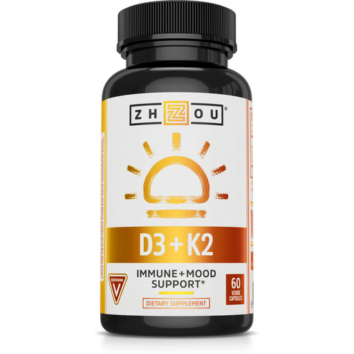 ZHOU Nutrition K2 + D3 60 veg capsules