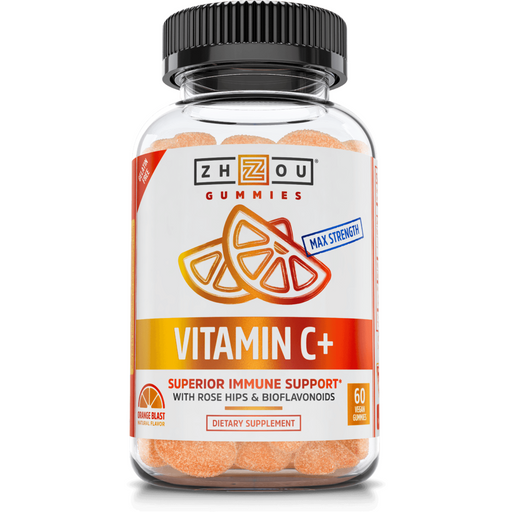 ZHOU Nutrition Vitamin C+ Gummies, 60 gummies, front of bottle