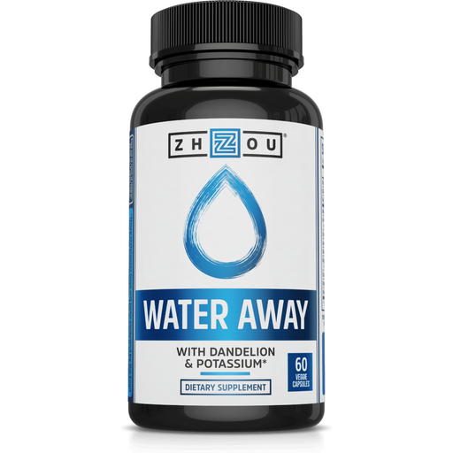 ZHOU Nutrition Water Away, 60 capsules, front of bottle